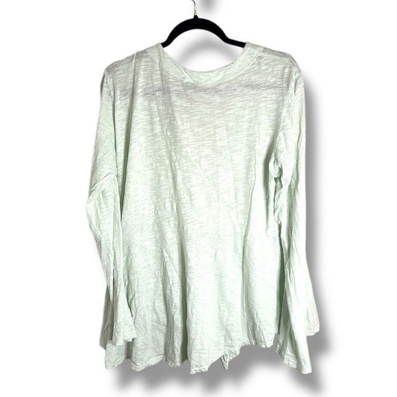 Left of Center Light Lime Green Babydoll V Neck Size XL - Picture 8 of 8